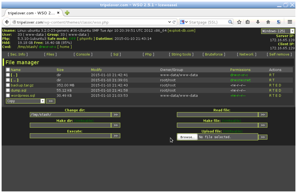 Accessing files with WSO